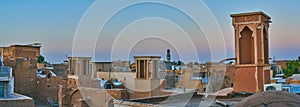 Panorama of Kashan roofs, Iran