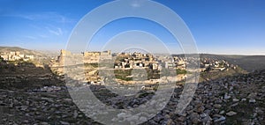 panorama of Kerak Castle, crusader castle in Kerak Al Karak