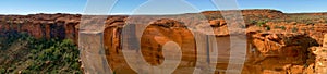 panorama of the Kings Canyon, Watarrka National Park, Northern Territory, Australia