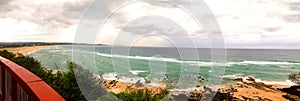 Panorama of Kirra Beach to Tugun and Currumbin