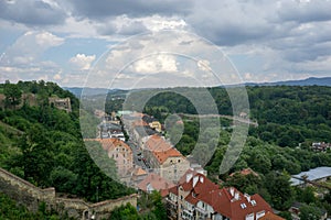 Panorama of Klodzko downtown, Lower Silesia, Poland