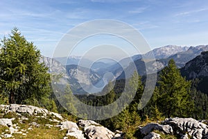 Panorama of Konigssee lake, Berchtesgaden National park