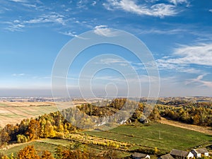 Panorama of Krakow-Czestochowa Upland