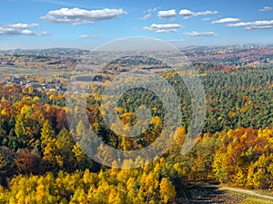 Panorama of Krakow-Czestochowa Upland