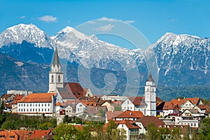 Panorama of Kranj, Slovenia, Europe