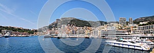 Panorama of La Condamine ward and Port Hercules in Monaco. photo