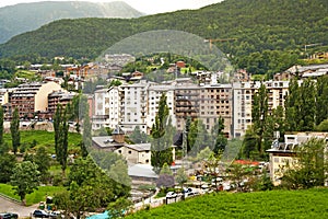 Panorama of La Massana town. Andorra photo