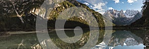 Panorama of Lago di Landro photo