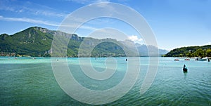 Panorama of lake Annecy