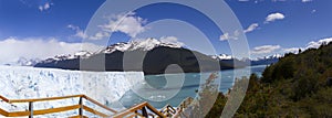 Panorama Lake Argentino and Perito Moreno Glacier balcony system