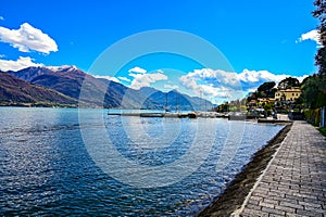 Panorama of Lake Como, from Pianello del Lario.