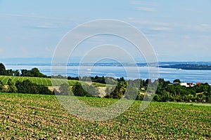 Panorama of Lake Constance in Ueberlingen