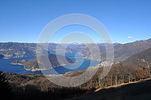 Panorama of Lake Iseo and Montisola in the province of Brescia - Lombardy - Italy 008 photo