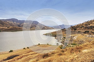 Panorama of Lake Kaweah in California, USA