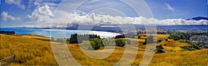 Panorama of Lake & Mountains in Kaikoura