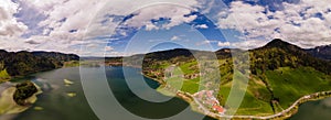 Panorama of lake Schliersee