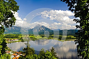 Panorama landscape in Bavaria