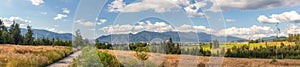 Panorama landscape with Mala Fatra mountain range in the Western Carpathians, Slovakia