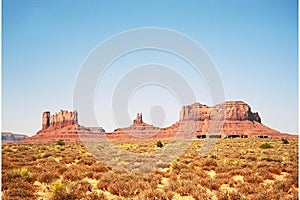 Panorama Landscape in the Monument Valley, Arizona