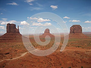 Panorama landscape monument valley USA