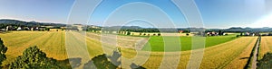 Panorama of Landscape in Rathmannsdorf, Germany