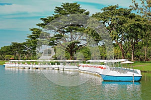 Panorama landscape of Suan Luang Reign 9 at Thailand photo