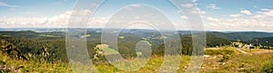 Panorama landscape view over black forest Germany.