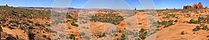 Panorama of Lanscape in Arches National Park