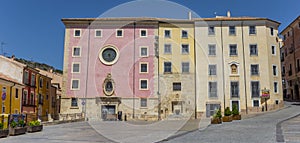 Panorama of Las Petras convent on the central square of Cuenca
