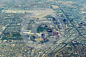 Panorama of Las Vegas, Nevada, USA at daytime