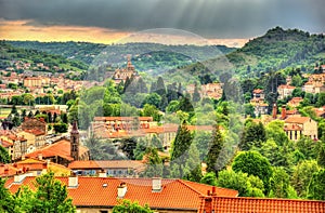 Panorama of Le Puy-en-Velay - France