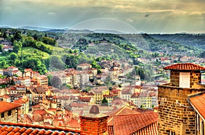 Panorama of Le Puy-en-Velay - France