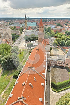 Panorama of Legnica in Poland