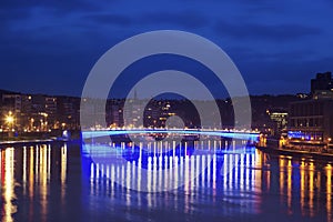 Panorama of Liege along Meuse River