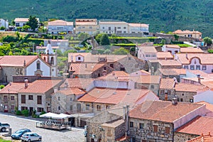 Panorama of Linhares town in Portugal