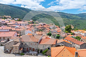 Panorama of Linhares town in Portugal