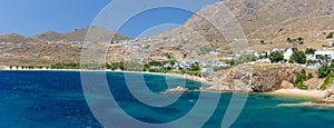 Panorama of Livadakia beach, Serifos island, Greece