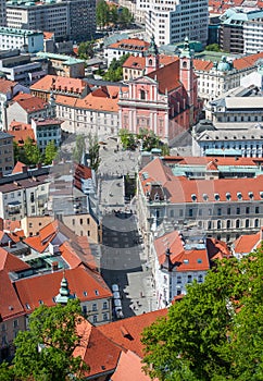 Panorama of Ljubljana, Slovenia