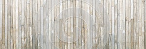 Panorama long and big file of natural rustic teak wood wall background for vintage design purpose