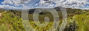 Panorama of Longonot volcano crater, Ken