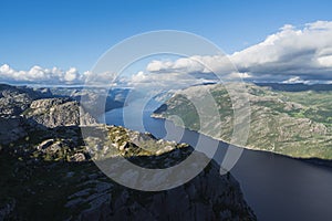 Panorama of Lysefjord, Norway