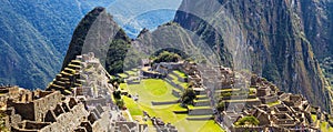 Panorama Machu Picchu Lost city of Inkas, new