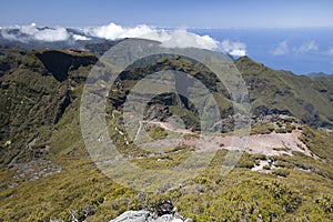 Panorama of Madeira mountains