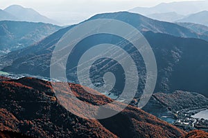 Mala fatra. Mountains landscape. Autumn landscape. Panorama mountains. Karpaty. Slovakia mountains