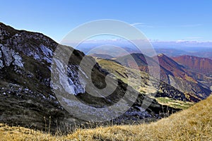 Malá Fatra. Horská krajina. Podzimní krajina. Panorama hory. Karpaty. Slovensko hory