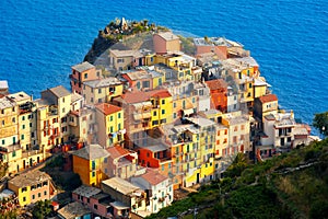 Panorama of Manarola, Cinque Terre, Liguria, Italy