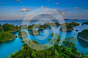 Panorama marine reserve Raja Ampat in New Guinea