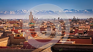 Panorama of Marrakesh photo