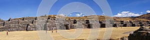 Panorama - Massive stones in Inca fortress walls