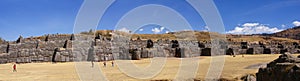 Panorama - Massive stones in Inca fortress walls